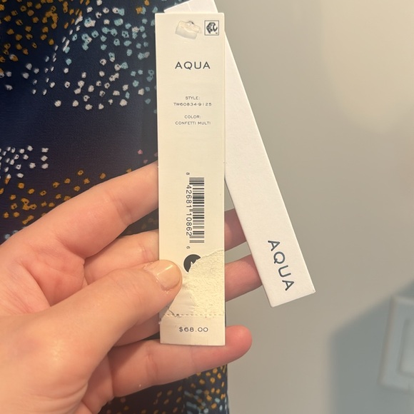 Aqua Confetti Chiffon Top - Picture 5 of 8